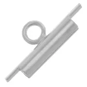 Miyuki 10 mm seed beads & Delica weaving tip - Rhodium Tone x1