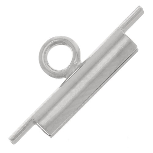 Miyuki 10 mm seed beads & Delica weaving tip - Rhodium Tone x1