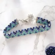 Miyuki 10 mm seed beads & Delica weaving tip - Rhodium Tone x1