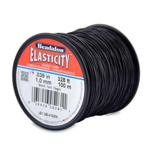 Elasticity 1 mm - Black x100m