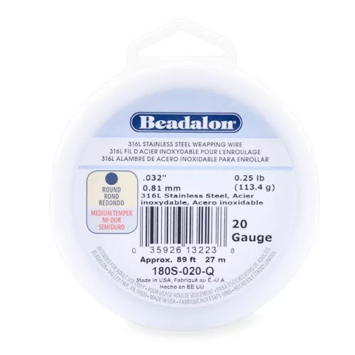 316L 0.81mm stainless steel round wrapping wire x27m