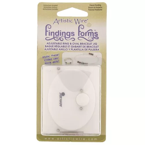 Artistic Wire Adjustable Ring and oval Bracelet jig x1