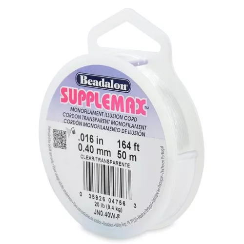 0.40mm Supplemax Monofilament illusion cord - Transparent x50 m