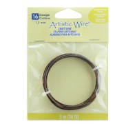 Artistic Wire 1.3 mm anti-tarnish - Aged copper x3m