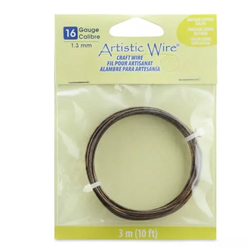 Artistic Wire Copper Wire 1.3 mm - Antique Copper x3m