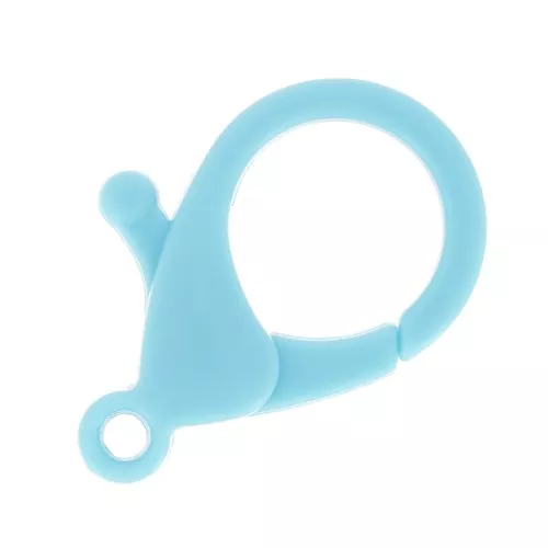 25mm Acrylic Lobster Clasp - Turquoise Blue x1