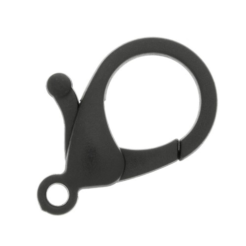 25mm Acrylic Lobster Clasp - Black x1