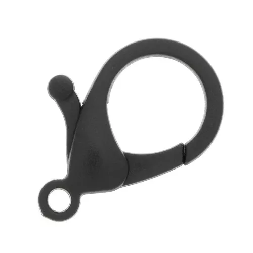 25mm Acrylic Lobster Clasp - Black x1