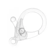 25mm Acrylic Lobster Clasp - Transparent x1