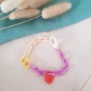 25mm Acrylic Lobster Clasp - White x1