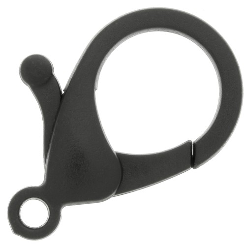 36mm Acrylic Lobster Clasp - Black x1