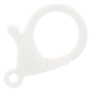 36mm Acrylic Lobster Clasp - White x1|raw }}
