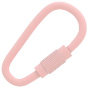 27x15mm Oval Screw Clasp - Pink x1|raw }}