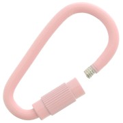 27x15mm Oval Screw Clasp - Pink x1