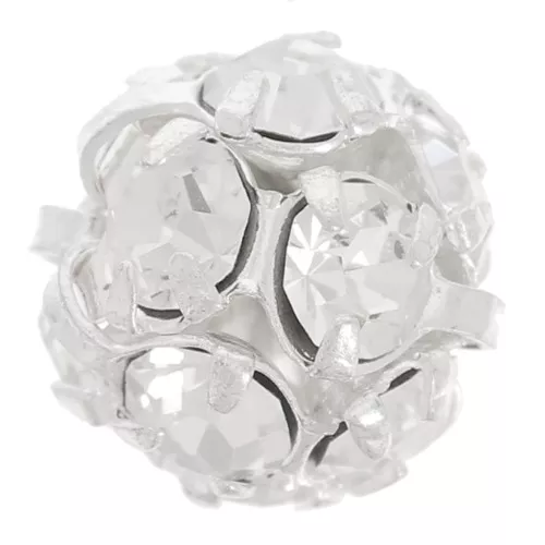 Rhinestones Ball 10mm Silver-colored Crystal