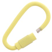 27x15mm Oval Screw Clasp - Yellow x1