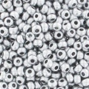 Preciosa 9/0 2.5 mm Seed Beads - Satin Gray Silver (Labrador) x 20 g