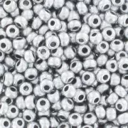 Preciosa Seed beads 9/0 2.5 mm - Satin grey silver (Labrador) x20g