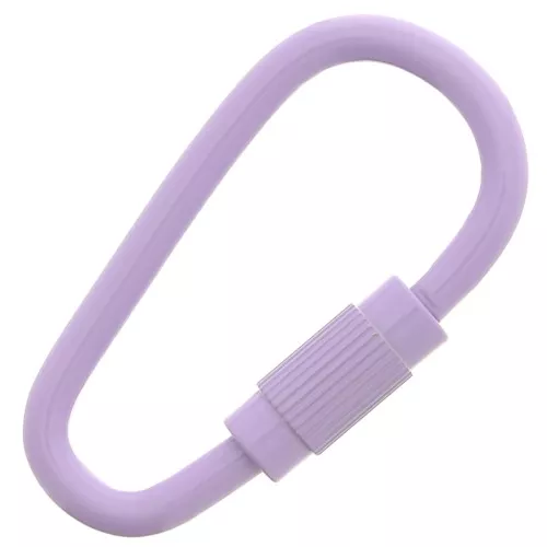 27x15mm Oval Screw Clasp - Purple x1
