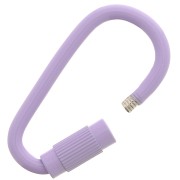 27x15mm Oval Screw Clasp - Purple x1