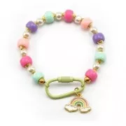 27x15mm Oval Screw Clasp - Purple x1