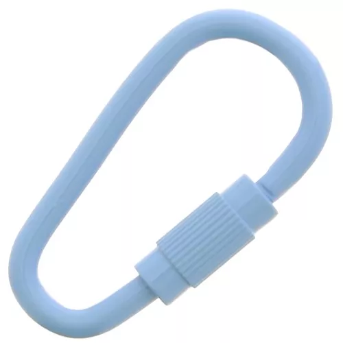 27x15mm Oval Screw Clasp - Sky Blue x1