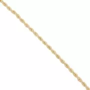 3mm Rope Mesh Chain - Gold Tone x1m