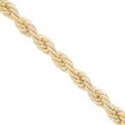 3mm Rope Mesh Chain - Gold Tone x1m