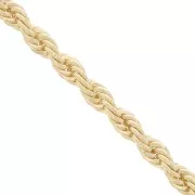3mm Rope Mesh Chain - Gold Tone x1m