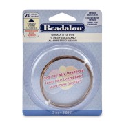 0.81 mm Half-Round Copper Wire - German Style Wire - Antique Brass x 3 m
