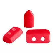 2x5mm Piros® Glass beads by Puca® - Opaque Grenadine x10g