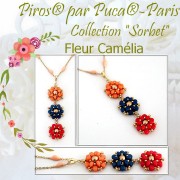 2x5mm Piros® Glass beads by Puca® - Opaque Apricot x10g