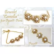 2x5mm Piros® Glass beads by Puca® - Opaque Indian Peach x10g