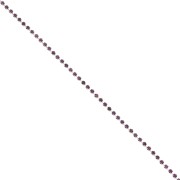 Rhinestones brass chain in cut crystal 2.10 mm Silver Tone - Amethyst x50cm