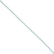 Rhinestones brass chain in cut crystal 2.10 mm Silver Tone - Aqua Bohemica x50cm