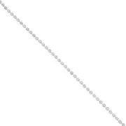 Rhinestones brass chain in cut crystal 2.10 mm Silver Tone - Crystal x50cm