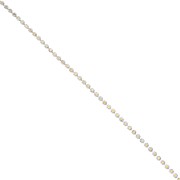 Rhinestones brass chain in cut crystal 2.10 mm Silver Tone - Crystal AB x50cm|raw }}
