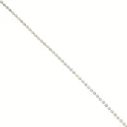 Rhinestones brass chain in cut crystal 2.10 mm Silver Tone - Crystal AB x50cm