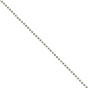 Rhinestones brass chain in cut crystal 2.10 mm Silver Tone - Crystal Vitrail Médiu