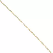 Rhinestones brass chain in cut crystal 2.10 mm Gold Tone - Crystal AB x50cm