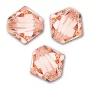 PureCrystal 5328 Crystal Bicones 4mm Rose Peach x50