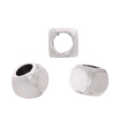 Cubic beads 2.5 mm - Antique silver plating x10|raw }}