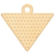 triangle Charm with eye 14x16 mm - Fine Gold plated x1