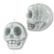 Ceramics skull 13x11 mm Grey x1|raw }}