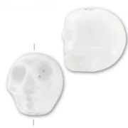 Ceramics skull 13x11 mm White x1
