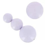 Assortment of 26 beads 8-10-14 mm & 2 cabochons in opaque resin - Parma x1