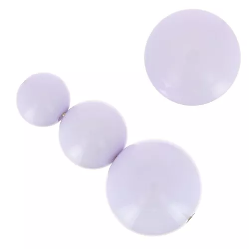 Assortment of 26 beads 8-10-14 mm & 2 cabochons in opaque resin - Parma x1