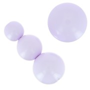 Assortment of 26 beads 6-8-10mm and 2 cabochons in opaque resin - Parma x1|raw }}