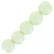 4mm Opaque resin bead - Pastel Green x15