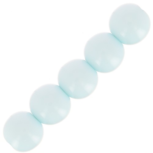 4mm Opaque resin bead - Light Blue x15